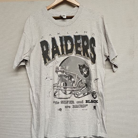 TENNESSEE RIVER VINTAGE OAKLAND RAIDERS SIGNED T-SHIRT BFPM-07-166 - Picture 1 of 4